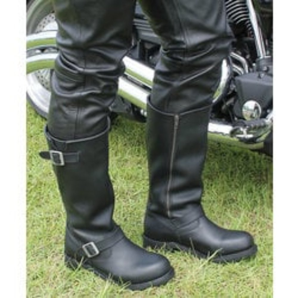 👔Ride Tecs Leather Motorcycle Engineer Boot 10.5